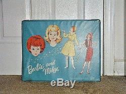Pre-Owned Vintage Mattel 1964 Barbie & Midge Case & Doll Lot
