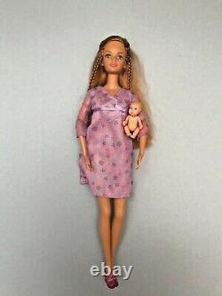 Pregnant Midge Barbie Doll Alan Baby Bump Happy Family Lot Crib Accessories