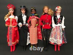 Princess Dolls Of The World French Court India Navajo Greece Barbie Doll Lot 16