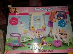 RARE 2001 Barbie Krissy Nap n Play Nursery Playset BRAND NEW FACTORY SEALED