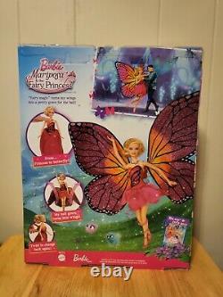 RARE COLLECTIBLE Barbie by Mattel Mariposa & The Fairy Princess Doll Mint In Box