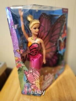 RARE COLLECTIBLE Barbie by Mattel Mariposa & The Fairy Princess Doll Mint In Box