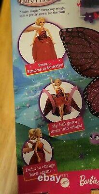 RARE COLLECTIBLE Barbie by Mattel Mariposa & The Fairy Princess Doll Mint In Box