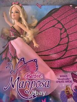 RARE! COLLECTIBLE NEW MINT IN BOX NRFB Barbie Mariposa Magic Wings Doll Mattel