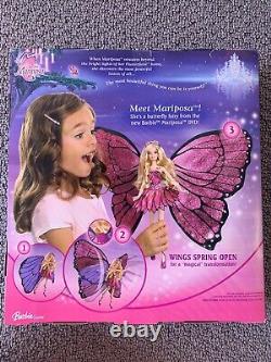 RARE! COLLECTIBLE NEW MINT IN BOX NRFB Barbie Mariposa Magic Wings Doll Mattel