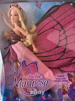 RARE! COLLECTIBLE NEW MINT IN BOX NRFB Barbie Mariposa Magic Wings Doll Mattel