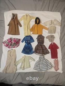 RARE! Combo 1961 Ken & Barbie Dolls In Cases With Clothes & Accessories