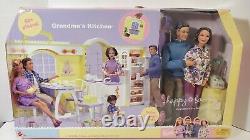 RARE Lot NEW Happy Family Mattel Barbie Alan, Midge & Sons +Grandparents kitchen