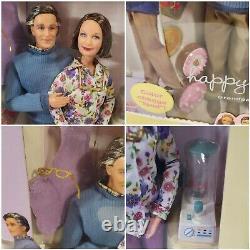 RARE Lot NEW Happy Family Mattel Barbie Alan, Midge & Sons +Grandparents kitchen