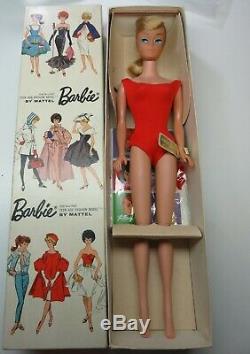 RARE MINT IN BOX Ash Blonde SWIRL 1964 Barbie Vintage WRIST TAG