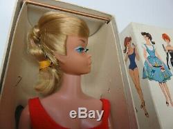 RARE MINT IN BOX Ash Blonde SWIRL 1964 Barbie Vintage WRIST TAG