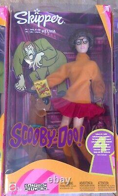 RARE SCOOBY DOO Barbie Doll Fred Shaggy Velma Daphne Ken Lot 4 NRFB