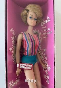 RARE! Vintage Barbie American Girl 1965 Blonde Bubblecut -Transitional NRFB MINT