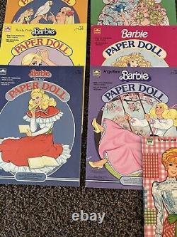 RARE! Vintage Barbie Doll & Ken Paper Dolls Uncut Lot Of 17 80's 1980s