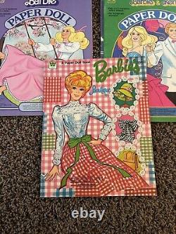 RARE! Vintage Barbie Doll & Ken Paper Dolls Uncut Lot Of 17 80's 1980s