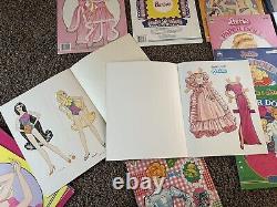 RARE! Vintage Barbie Doll & Ken Paper Dolls Uncut Lot Of 17 80's 1980s