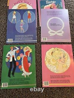 RARE! Vintage Barbie Doll & Ken Paper Dolls Uncut Lot Of 17 80's 1980s