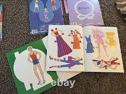 RARE! Vintage Barbie Doll & Ken Paper Dolls Uncut Lot Of 17 80's 1980s