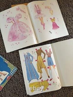 RARE! Vintage Barbie Doll & Ken Paper Dolls Uncut Lot Of 17 80's 1980s