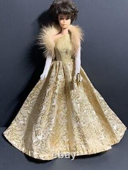 RARE Vintage Barbie PREMIER DOLL TOGS # 783, 786 GOLD BROCADE BALL GOWN NO DOLL