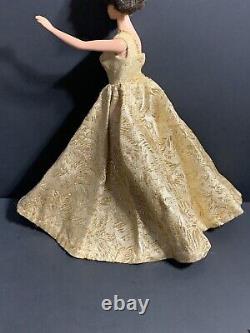 RARE Vintage Barbie PREMIER DOLL TOGS # 783, 786 GOLD BROCADE BALL GOWN NO DOLL