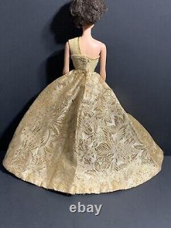 RARE Vintage Barbie PREMIER DOLL TOGS # 783, 786 GOLD BROCADE BALL GOWN NO DOLL