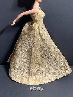 RARE Vintage Barbie PREMIER DOLL TOGS # 783, 786 GOLD BROCADE BALL GOWN NO DOLL