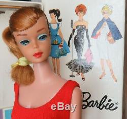 RARE near mint Redhead SWIRL 1964 Barbie Vintage Ponytail