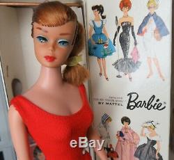 RARE near mint Redhead SWIRL 1964 Barbie Vintage Ponytail