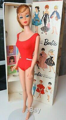 RARE near mint Redhead SWIRL 1964 Barbie Vintage Ponytail