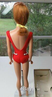 RARE near mint Redhead SWIRL 1964 Barbie Vintage Ponytail