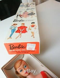 RARE near mint Redhead SWIRL 1964 Barbie Vintage Ponytail