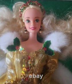 Rare Box Error 1994 Happy Holidays Barbie Doll Special Edition Barbie Mint Con