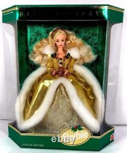 Rare Box Error 1994 Happy Holidays Barbie Doll Special Edition Barbie Mint Con