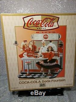 Rare Coca Cola Barbie Doll Soda Fountain 2000 Mattel 26980 Mint Nrfb