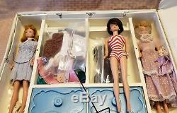 Rare Vintage Barbie Lot 3 Barbie's Case Misc Lot of Clothes