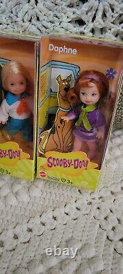 SCOOBY DOO Kelly Doll Fred Shaggy Velma Daphne Tommy Barbie Lot 4 NRFB