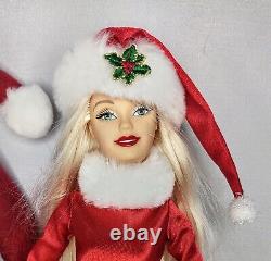 Santa & Mrs. Claus Barbie Doll OOAK Santa's Helper Christmas Holiday Decor Set