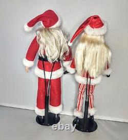 Santa & Mrs. Claus Barbie Doll OOAK Santa's Helper Christmas Holiday Decor Set