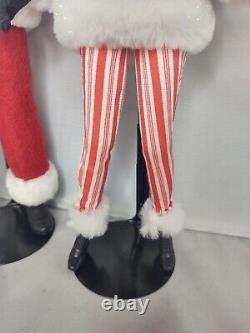 Santa & Mrs. Claus Barbie Doll OOAK Santa's Helper Christmas Holiday Decor Set