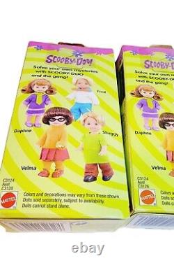 Scooby Doo Doll Set 4, Shaggy, Velma, Fred, and Daphne, 2003 Mattel Kelly Barbie