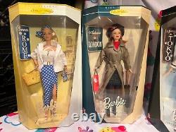 Set Of 7 City Seasons Collector Edition Barbies 1998-1999