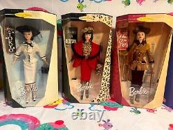 Set Of 7 City Seasons Collector Edition Barbies 1998-1999