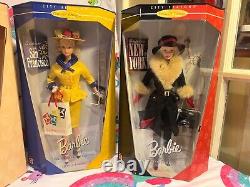 Set Of 7 City Seasons Collector Edition Barbies 1998-1999