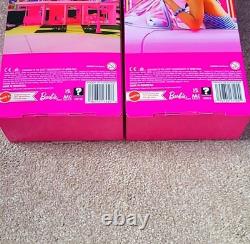 Set of 2 Barbie The Movie Neon Inline Roller Skating Barbie & Ken Dolls