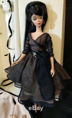 Silkstone Barbie Doll Lingerie RAVEN HAIR Ponytail Wearing Midnight Mischief LOT