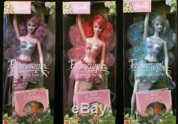 Sparkle Fairy Barbie! Fairytopia Pink Blue Lavender Lot B5736, B5735, B5734 NIB