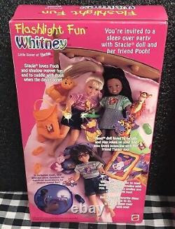 Stacie, Whitney, Janice, Flashlight Fun, Winnie The Pooh Barbie, Lot Of 3 Nrfb