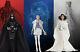Star Wars X Barbie Doll Lot Princess Leia Darth Vader R2D2 BNIB Still In Shipper