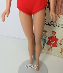 Stunning Near Mint Vintage Brunette Bubble Cut Barbie in Box